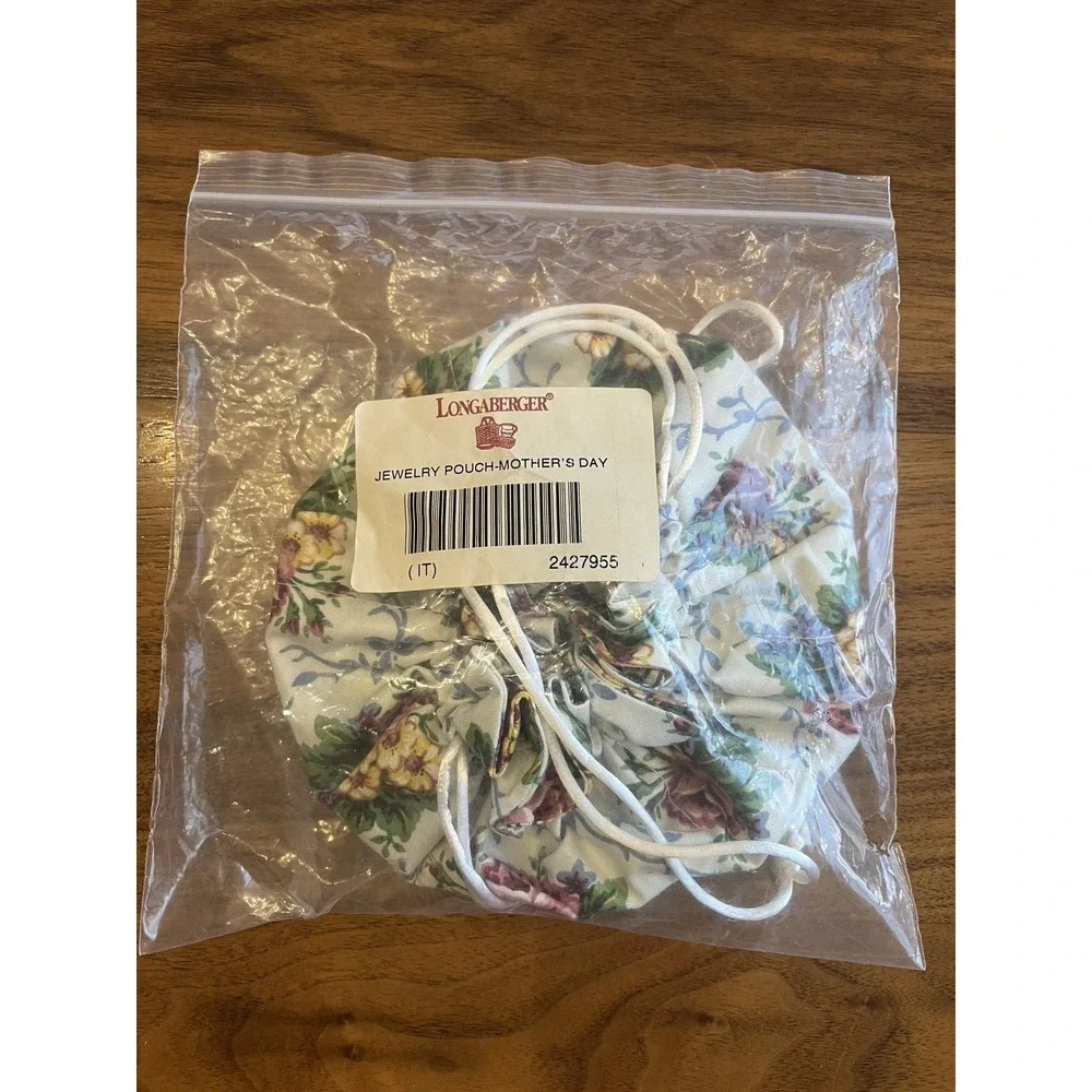 Longaberger Rings & Things Jewelry Pouch Liner Mother's Day 2427955 NEW‎